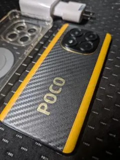 【1日使用】POCO X7 本体 ブラック/イエロー