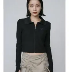 EMODA リブカッティングトップ　トップス　ニット