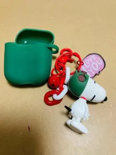 【airpods】スヌーピー AirPodsケース＜スヌーピー カーキ＞