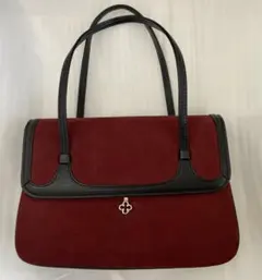 スウェード革 ハンドバッグ　ヴィンテージ