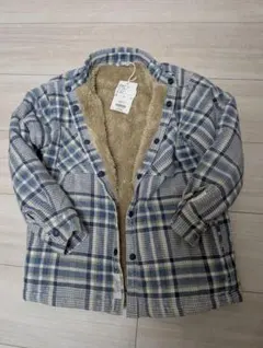 BAYFLOW　ベイフロー　チェック柄　リバーシブルボア　ジャケット　シャツ