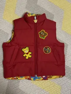 美品　MIKI HOUSE ミキハウス　ダウンベスト 100cm リバーシブル