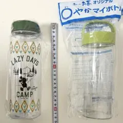 新品 未開封 非売品 水筒2個ミッキーマウス クリアボトル ディズニーノベルティのサムネイル