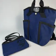 美品　ランバンオンブルー　リュック　ポーチ付き　ジュール　パール　リボンのサムネイル