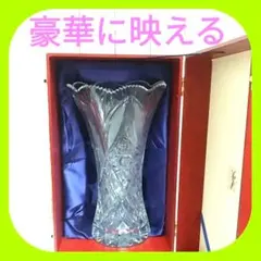 期間限定価格★ボヘミアン 花瓶 クリスタル 高さ 35cm 4Kg 花器　花びんのサムネイル
