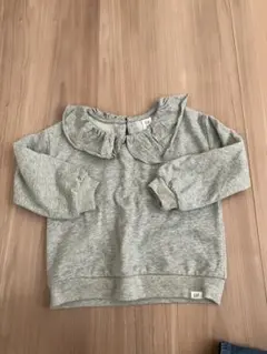 baby GAP フリル襟 トレーナー グレー 3years