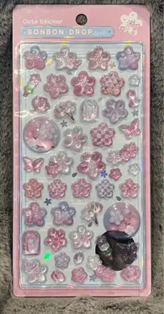 【正規品】　ボンボンドロップシール　和柄　桜　紋様　クーリア