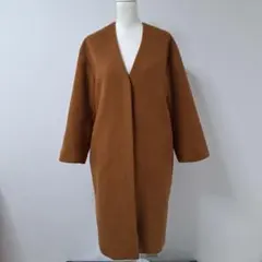 アーバンリサーチ ロッソ ノーカラー チェスター コート【F】ブラウン