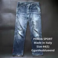 PRADA プラダ チノ トラウザーズ パンツ スラックス 50 XL ブルー系