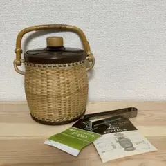象印　籐　アイスペール　1.2リットル　レトロ　ヴィンテージ　ラタンのサムネイル