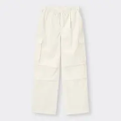 未使用 GU パラシュートカーゴパンツ 白 XL