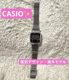 CASIO A100WE-1A デジタル腕時計 復刻デザイン メンズ