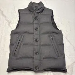 ÉDIFICE エディフィス　チャコール　グレー ダウンベスト　44 1223