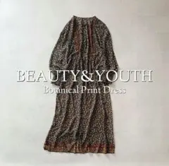 定価19800円 B&Y ユナイテッドアローズ ボタニカルプリントワンピース M