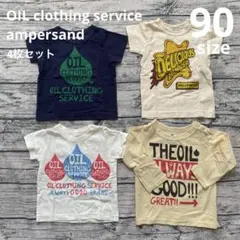 モータースポーツ風Tシャツ4枚 90size(oil 、Ampersand)