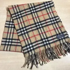 カシミヤ100% Burberrys マフラー ノバチェック