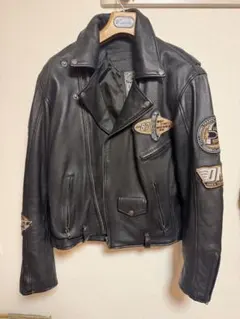 EMO BROTHER】Embroidered Leather Jacket - メルカリ
