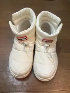 HUNTER ホワイト スノーブーツ