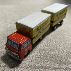 日本製ALLIED ブリキ製トラック トレーラー付き 昭和レトロ