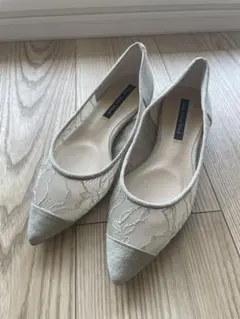 SHIPS little brack レース　フラットシューズ