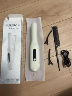 ヘアアイロン コードレス 持ち運び 2WAY カール ストレートアイロン 177