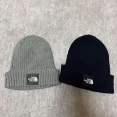 THE NORTH FACE ニット帽2点セット グレー・紺