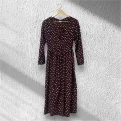 URBAN RESEARCH DOORS ドットプリント ラップロングワンピース