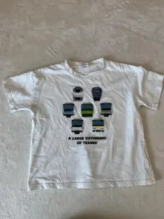 電車プリント Tシャツ 120cmのサムネイル
