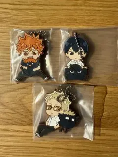 でふぉラバ!ハイキュー!!マスコットキーホルダー 日向翔陽・影山飛雄・月島蛍