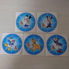 希少東京ディズニーシー5周年ディズニーキャスト シール 5枚セット ステッカー