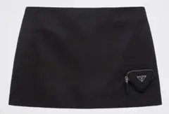 PRADA 2010コレクション モノトーン 花柄 ミニスカート | Mercari