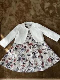 入学式　発表会　フォーマル ワンピース　花柄　110cm