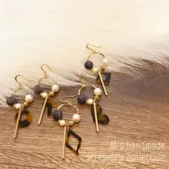 14.選べるべっ甲♡ハンドメイドピアスorイヤリングor樹脂