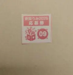 東雲うみ　表紙ジャック　応募券09番１枚