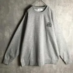 【スウェット】ワンポイント 刺繍 シンプル 無地 裏毛 英字 ビッグサイズ 4L