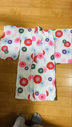 女児浴衣　花柄 80cm