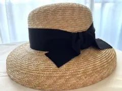 美品】Athena New York 麦わら帽子 大きめリボン つば広 - メルカリ