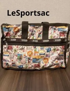 【LeSportsac】ハワイ限定「50周年記念切手柄」ボストンバッグ