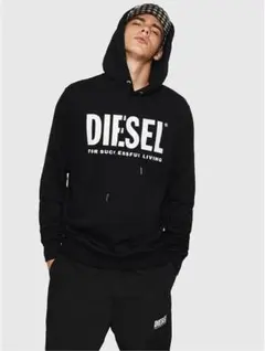 DIESEL ディーゼル フロントロゴ プルオーバーパーカー フーディ