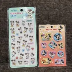 新品未開封！ミッキー ぷくぷくシール・ウォーターシール 2枚セット