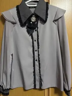 ROJITA ブラウス 長袖 レース ビジュー