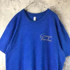 A2772古着　Tシャツ ブルー　バックプリント