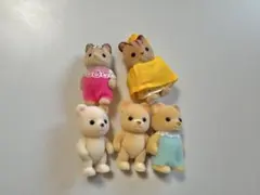 【パーク限定】シルバニアファミリー 赤ちゃん 人形5体セット