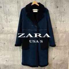 ZARA フェイクスエードコート　S