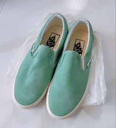 VANS グリーン スリッポン