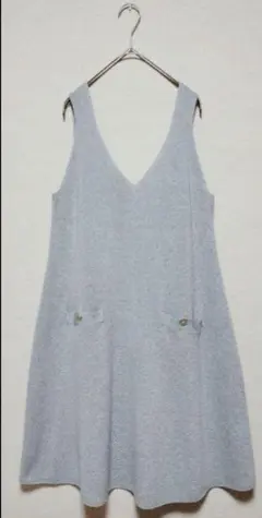 美品　BLUE LABEL CRESTBRIDGE　ニットジャンパースカート　M