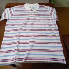 汚れあり未使用　ユニクロドライカノコボーダーポロシャツ紳士用XXLサイズ