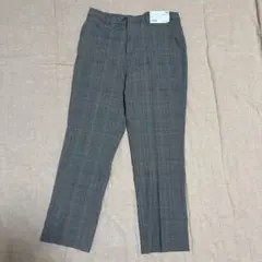 UNIQLO ユニクロ スマートアンクルパンツ グレーチェック Lサイズ