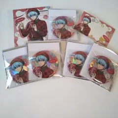 《ブルーロック》氷織羊 バレンタイン 缶バッジ ＆特典カード 6点まとめセット