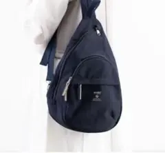 アネロ anello ドロップ型ボディバッグ ネイビー